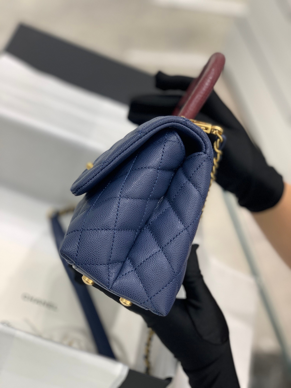 Chane1 Coco Handle Bag 23 cm
