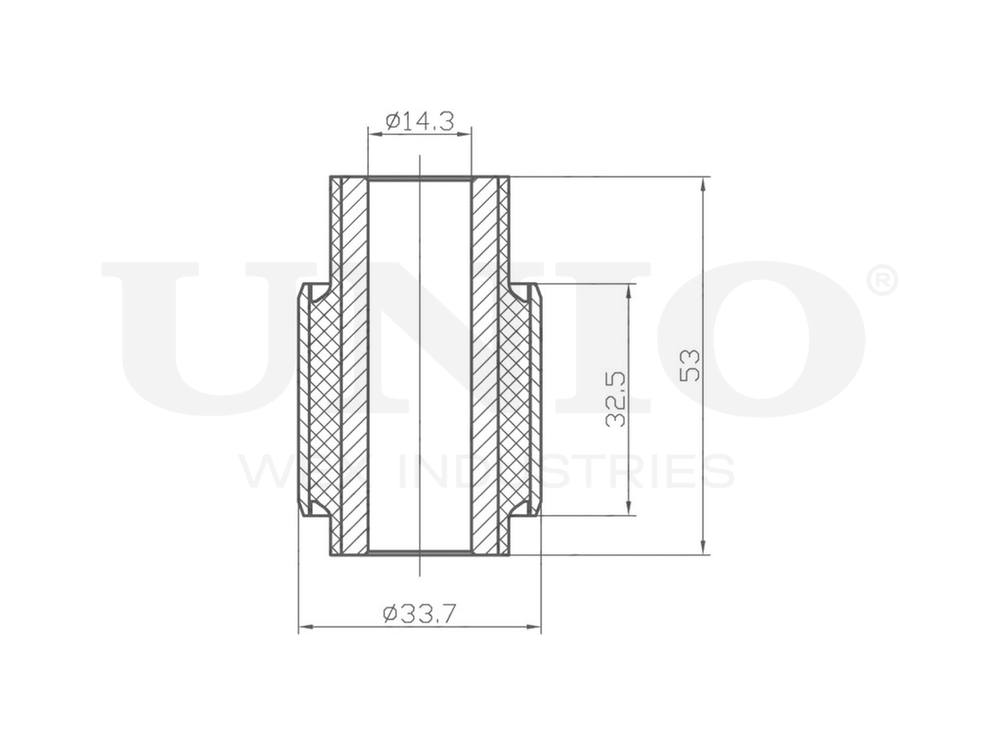 Сайлентблок задней поперечной тяги UNIO RMP-20304