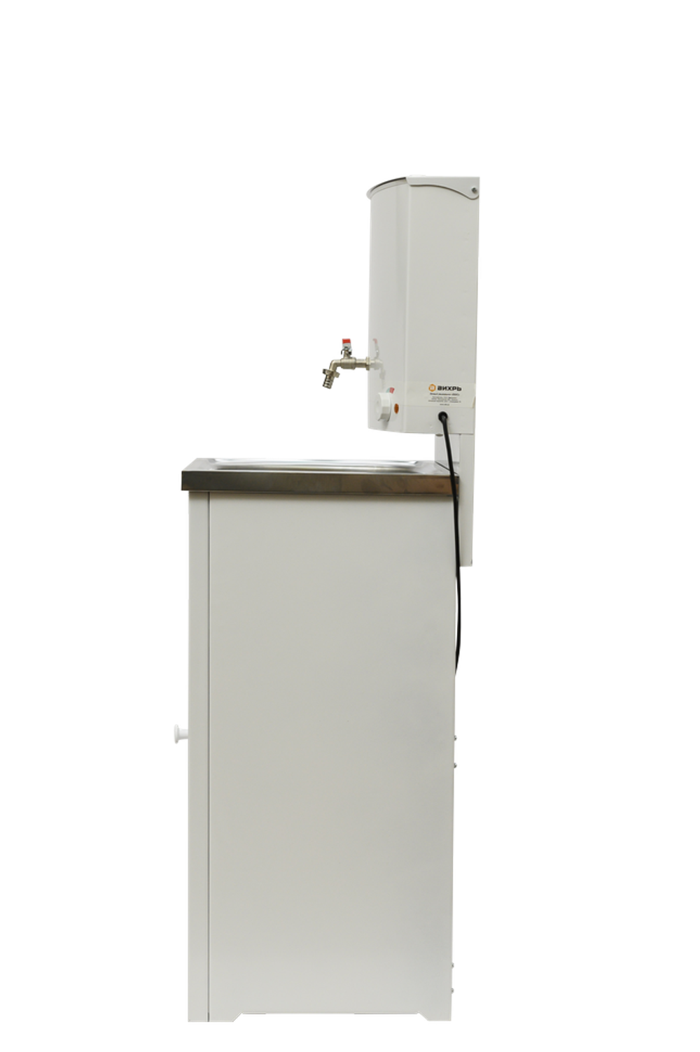 Умывальник дачный с подогревом "Люкс" ВИХРЬ, нержавейка, белый