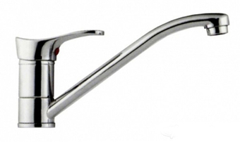 Смеситель для кухни 35к F4214-B FRAP (плоский пов.излив, п/шпильку, хром, силумин)