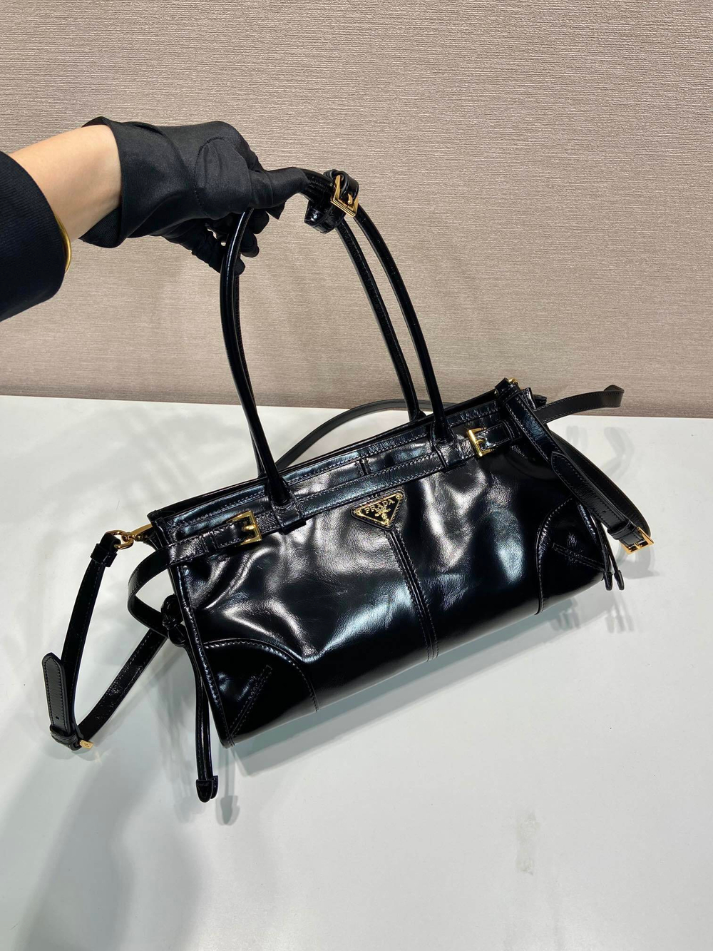 Prada Medium Leather Handbag 32 cm