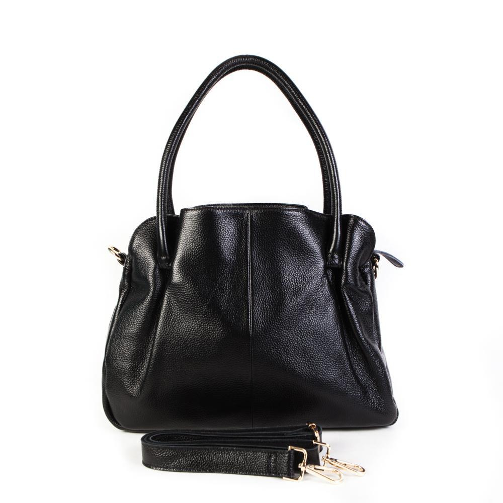 Сумочка женская средняя кожаная 33х26,5х14 см Doublecity 6421 Black