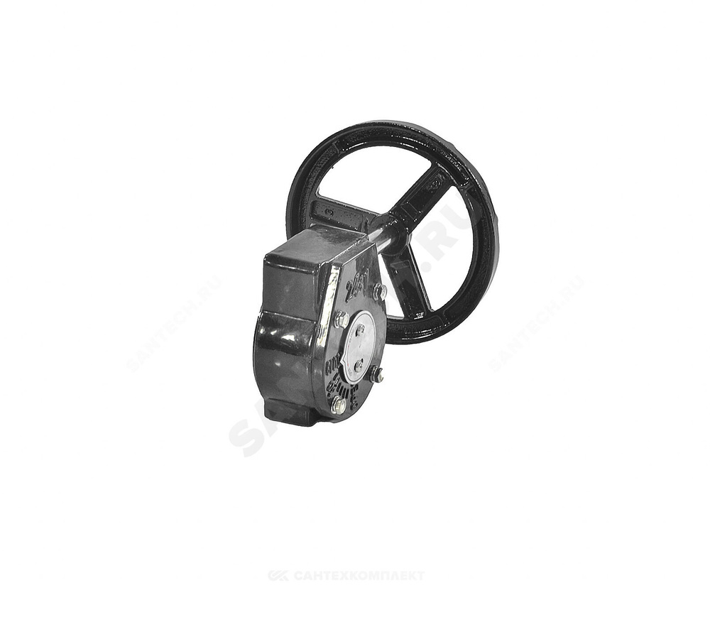 Редуктор четвертьоборотный 2010.R01 F10 22х22 квадрат для затвора Ду 250 Benarmo
