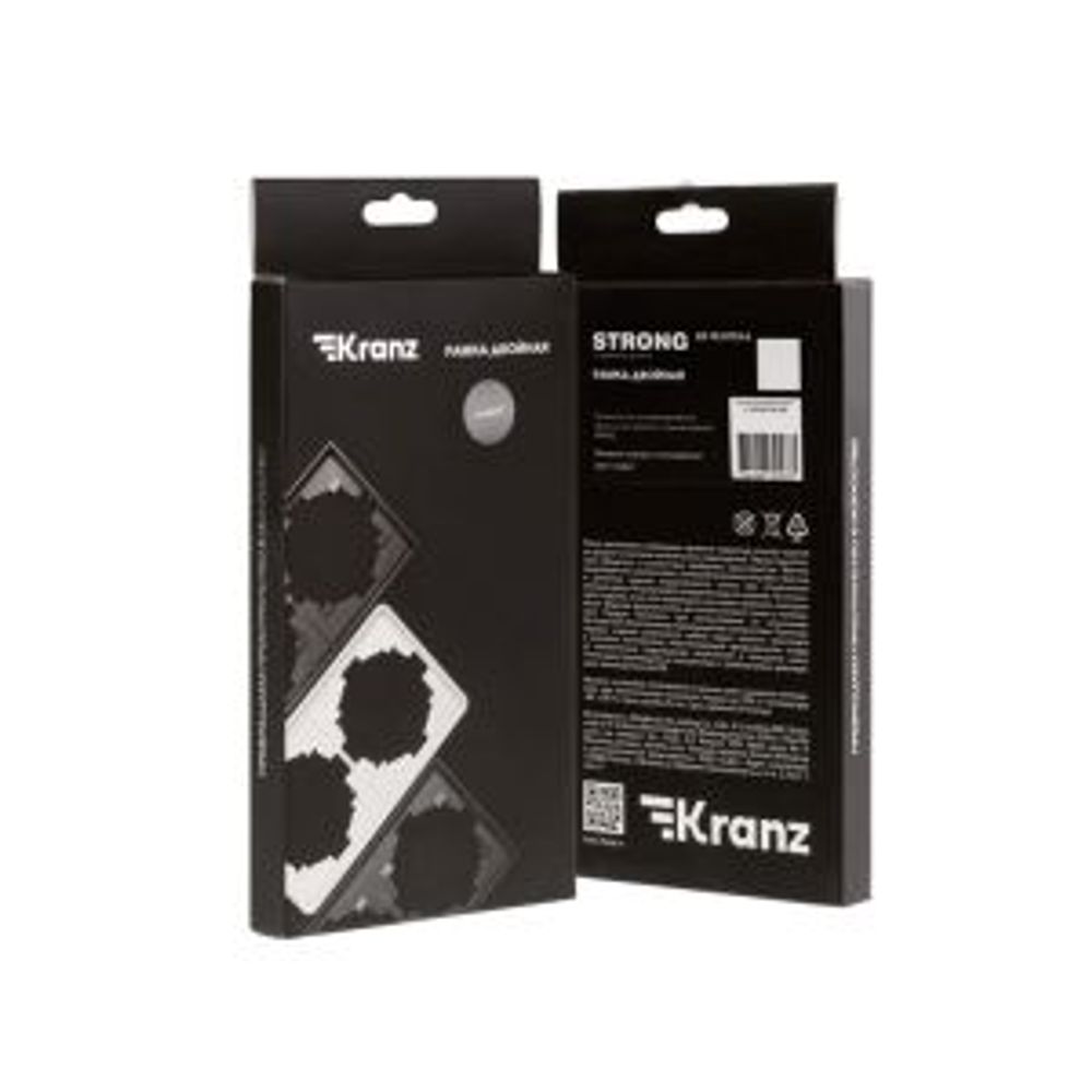 Рамка STRONG 2-постовая графит KRANZ