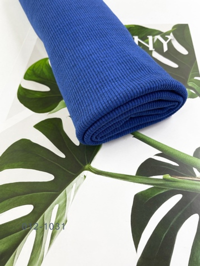 ЯРКО-СИНИЙ МЕЛАНЖ - Кашкорсе с лайкрой, компакт пенье (1145)