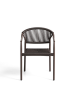 Уличный стул Livadia из коричневого алюминия и веревки