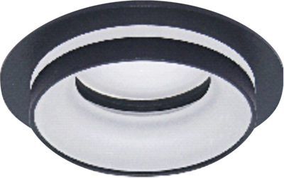 Светильник MR16 NOVA круг черный, встраиваемый, 92*33/D70 мм, 50 шт/кор