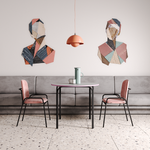 Столик кофейный ror, D50 см, черный/серый/розовый