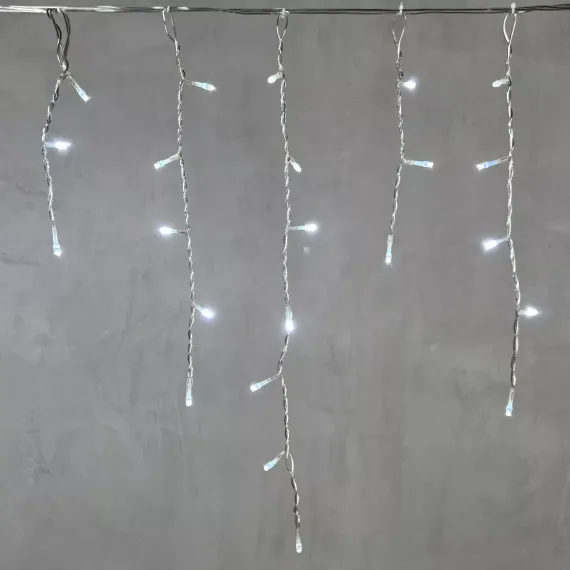 Светодиодная бахрома 4,9*0,5 м., 240 белых LED ламп, прозрачный провод ПВХ, Beauty Led (PIL240-10-2W)