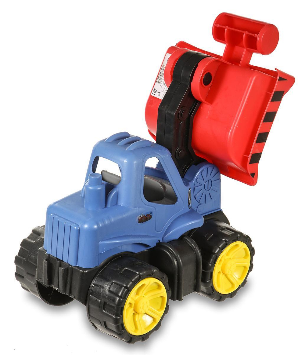 Пластмассовая игрушечная машина "Большой Погрузчик", сетка (46*19*23 см), сетка