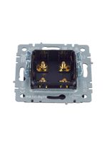 BRITE Аудиорозетка 4-местная РА10-БрЧ черный IEK