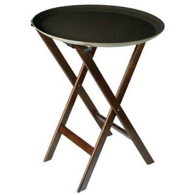 Подставка напольная для подносов;дерево;,H=82,L=43,B=42см;венге (Цвет: темно-коричневый)