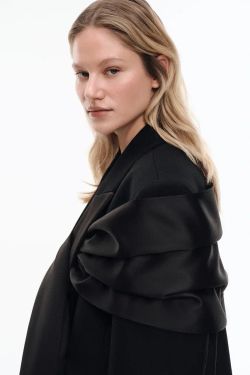 Жакет с шарфом ((Простые истины)), черный