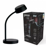 Св-к Gauss LED настольный Qplus GTL601 8W 600lm 4000K 170-265V черный диммируемый GT6012