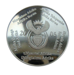 ЮАР Южная Африка 2 рэнд 2005 Чемпионат мира по футболу Германия 2006 СЕРЕБРО