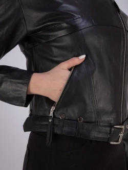Кожаная куртка весна из натуральной кожи
