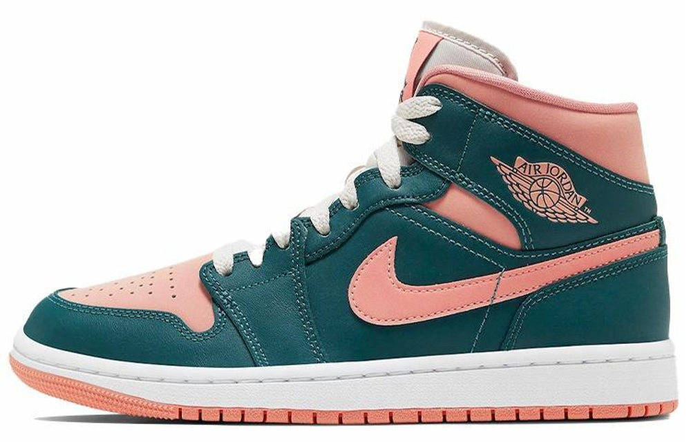 Кроссовки Jordan Air Jordan 1 Mid "Dark Teal Green" (Женская размерная сетка)