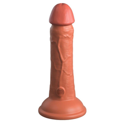 Вибратор King Cock Elite Dual Density реалистик, 15 см