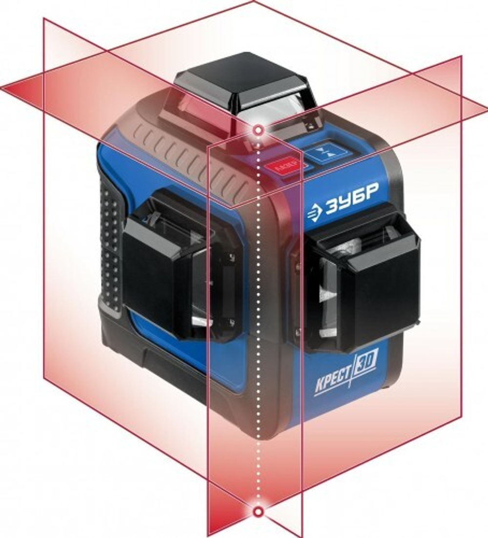 Лазерный уровень ЗУБР ПРОФЕССИОНАЛ крест 3d 34908_z01