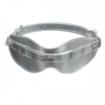 Маска на глаза из искусственной кожи (Цвет: Серебристый)