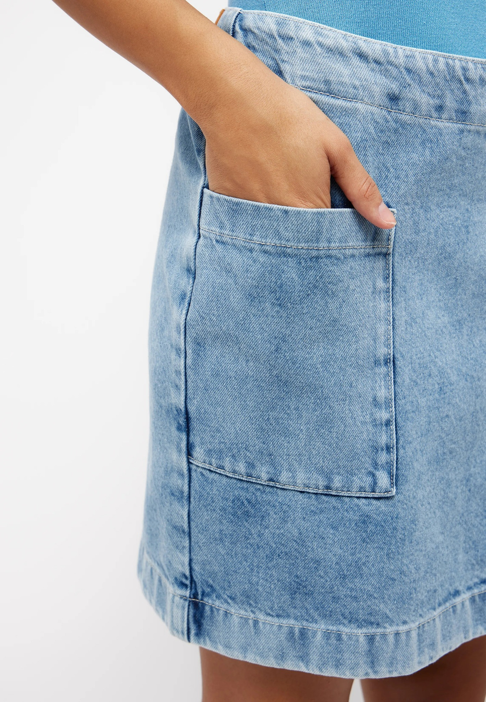 Юбка джинсовая женская MUSTANG Style Lucile Denim Skirt