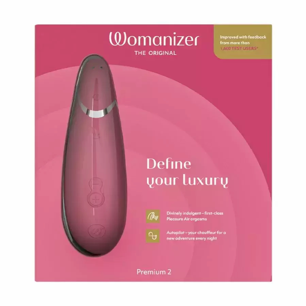 Бесконтактный клиторальный стимулятор Womanizer Premium 2 Бордовый