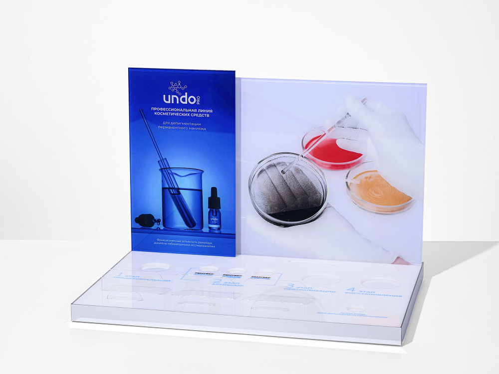 Стенд настольный для косметической линии UNDO PRO