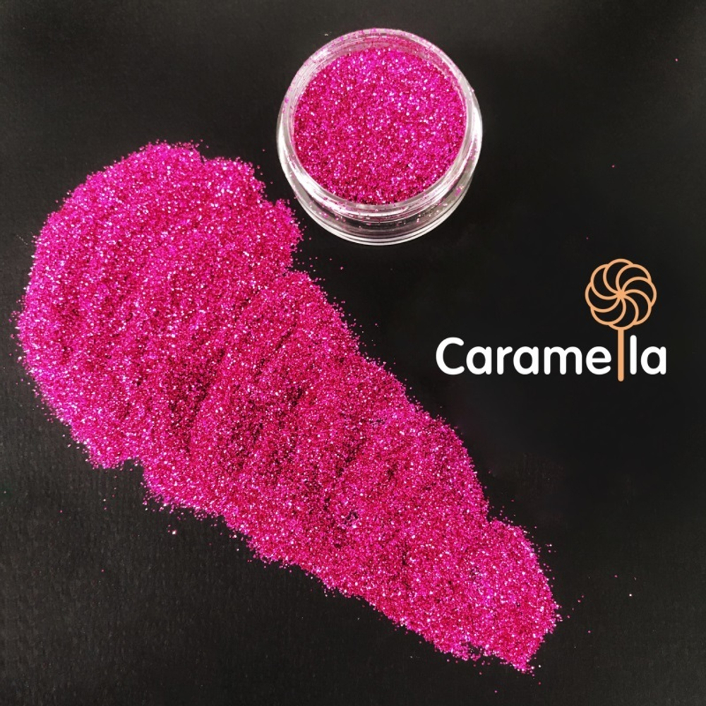 Глиттер пищевой МЕЛКИЙ Caramella Фуксия 5 гр