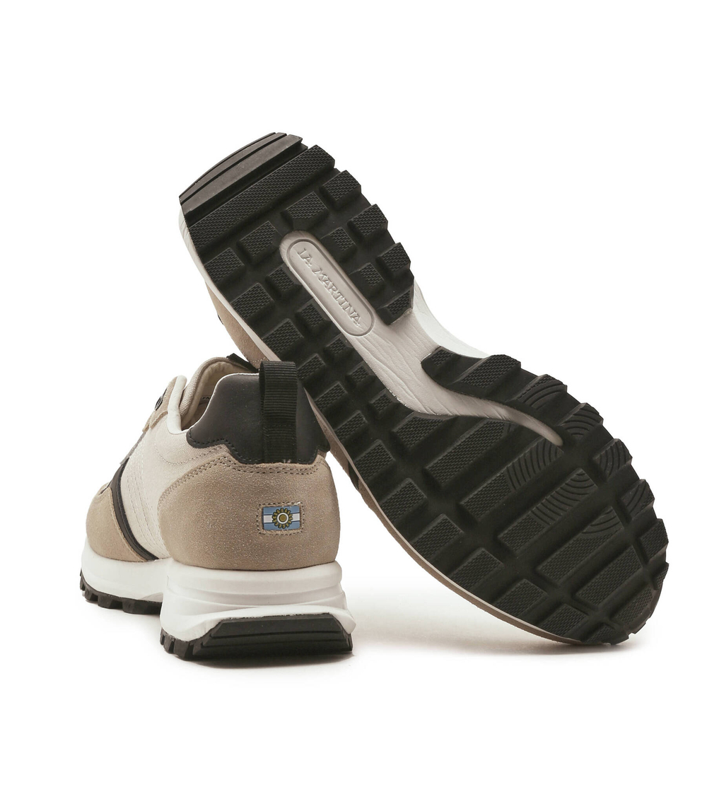 Кожаные кроссовки La Martina - бежевый(LFM231.010)