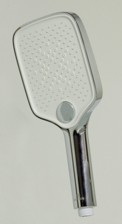 3309  Лейка массажная 3 позиции, кнопка (ХРОМ) GANZER  (40/1шт)