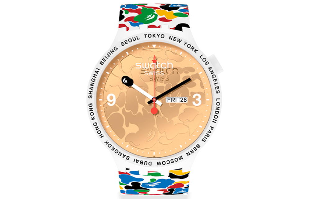 SWATCH Unisex 47mm White Watch