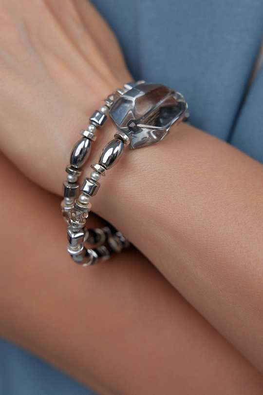 HMG 1273 Silver aqua Браслет арт.1590
