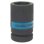 KING TONY (843536M) Головка торцевая ударная глубокая шестигранная 1", 36 мм