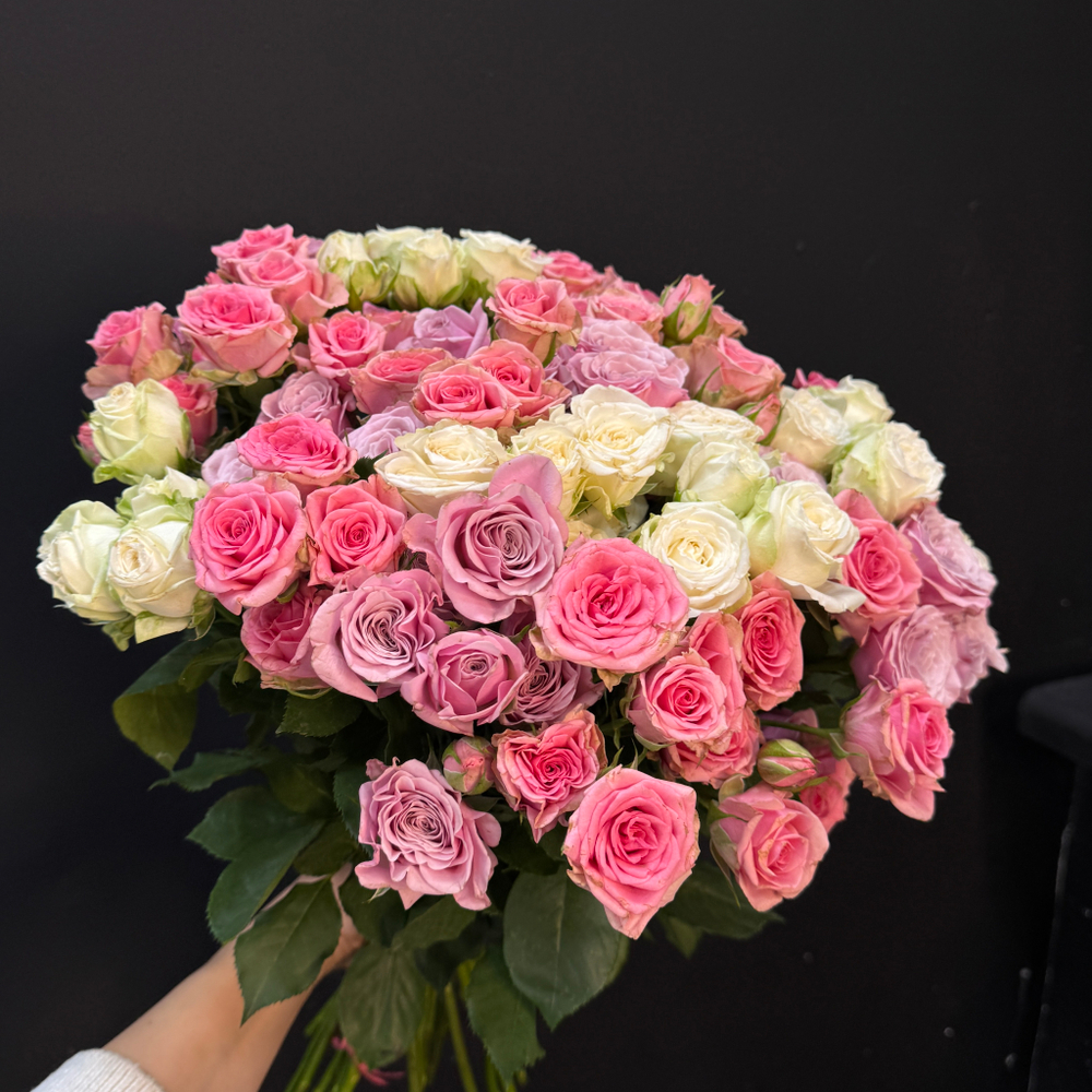 Монобукет из 21 кустовой розы