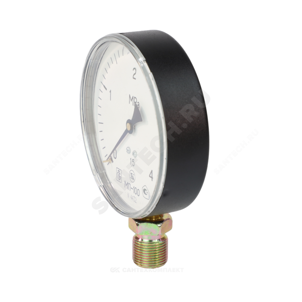 Манометр МП-100 радиальный Дк100мм 0-1,6 МПа кл.1,5 G1/2" ЗАВОД ТЕПЛОТЕХНИЧЕСКИХ ПРИБОРОВ