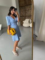 Короткое платье в цветок