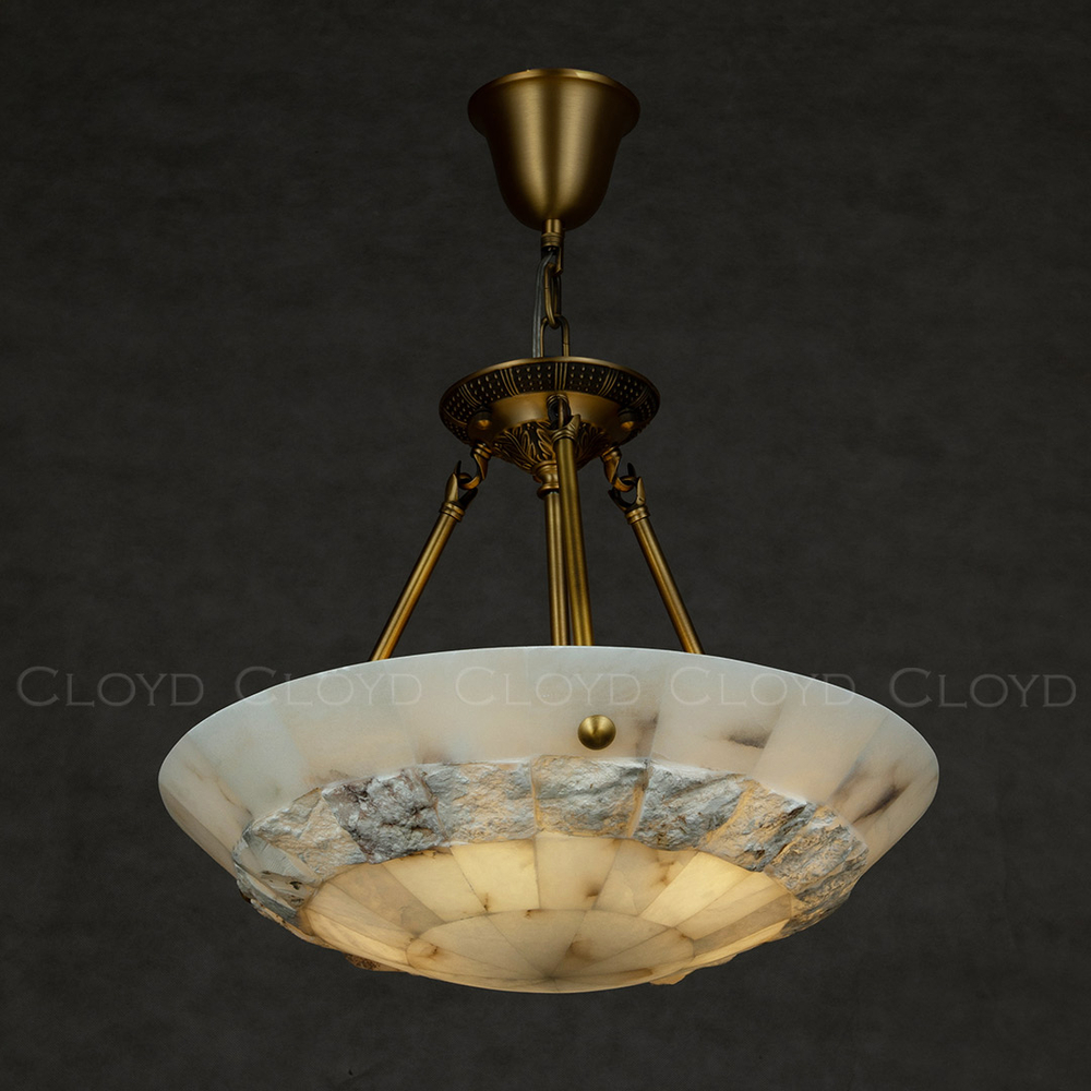 Люстра Cloyd TELEMACH C5 / Ø50 см - алебастр - латунь (арт.12346)