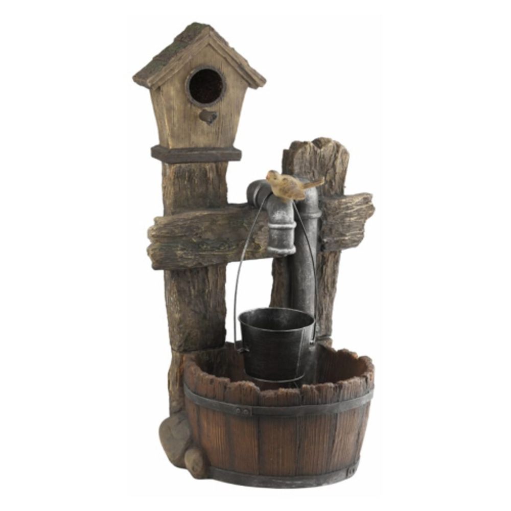 GWXF02400-S GREEN APPLE Фонтан садовый Лесной дом 73,5см | GREEN APPLE