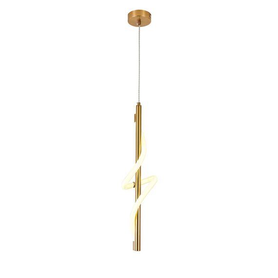 Подвесной светодиодный светильник Indigo Intreccio 14025/1P Brass V000144L