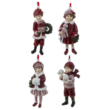 GAEM Изделие декоративное подвесное "Девочка/Мальчик", L5 W3 H11 см, 4в.