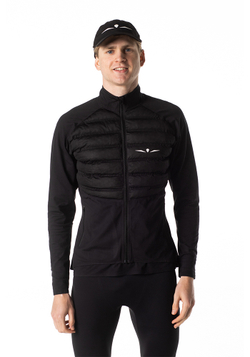 ЛОНГСЛИВ С ПУХОВОЙ ВСТАВКОЙ МУЖСКОЙ LONG SLEEVE DOWN PUFFER | BLACK