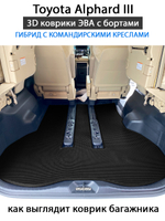 комплект эва ковриков в салон авто для toyota alphard iii 15-н.в. от supervip