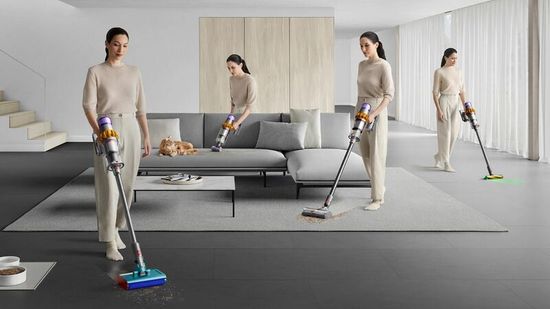 Беспроводной вертикальный пылесос Dyson V15s Detect Submarine (SV47) (Yellow/Nickel)