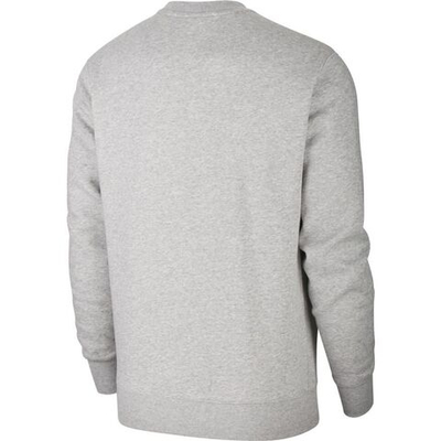 Мужская теннисная кофта Nike Swoosh Club Crew M - dk grey heather/white