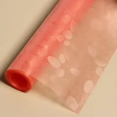 Коврик для кухонных ящиков в рулоне 45*150см «Камушки» коралловый