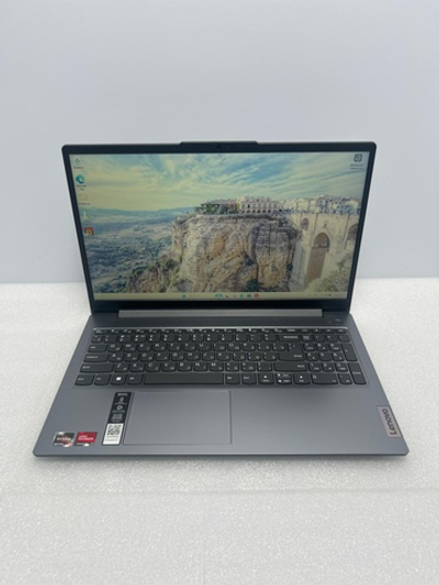 Ноутбук Lenovo IdeaPad Slim 3 15AMN8 (82XQ008DIN) 15.6"/AMD Ryzen 3 7320U/RAM 8GB/SSD 512GB/Radeon 610M Graphics/1920x1080/TN/Windows 11/Подсветка кл-ры: нет/серый. Состояние: B1