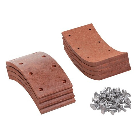 Накладки тормозные ГАЗ 3307-3309 Р/К 8 шт. с закл. 100х200) BLT 0300