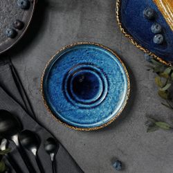 Блюдце d 14,1 см h 2,1 см для чашки арт. 81222289/81222290 Aqua Blue P.L. Proff Cuisine [6]