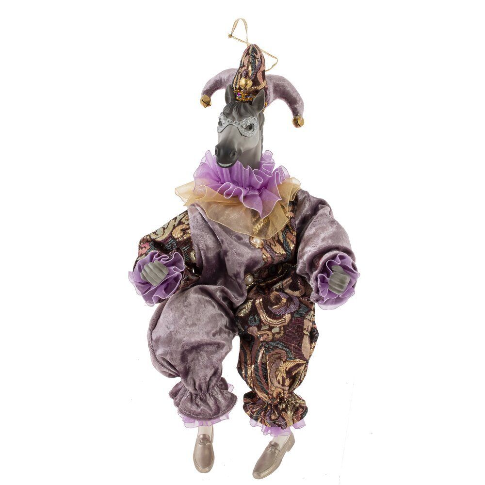 GAEM Игрушка набивная подвес "Лошадь-клоун", L18 W9 H37/22 см