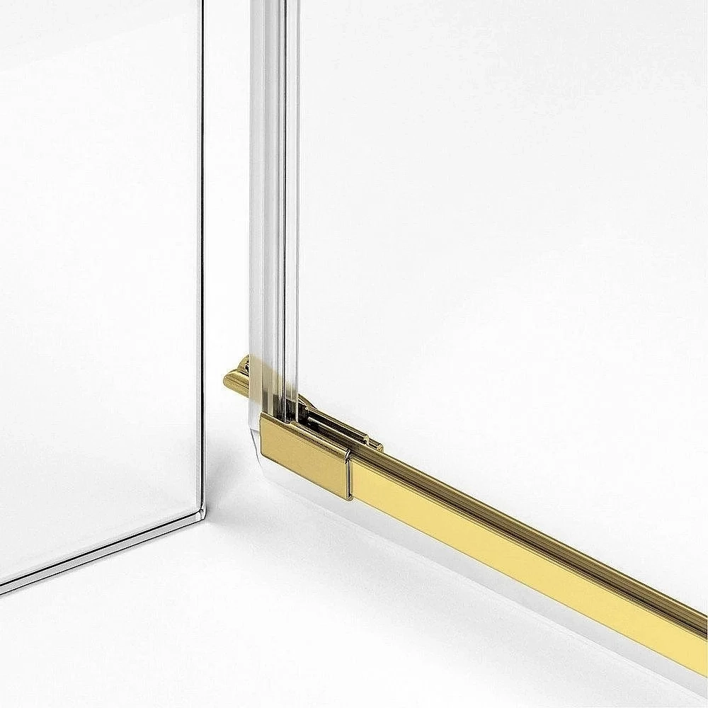 Душевой уголок NEW TRENDY AVEXA GOLD BRUSHED 100x120 стекло прозрачное/профиль золото